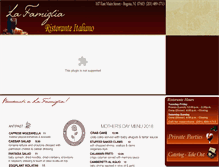 Tablet Screenshot of lafamiglia.biz